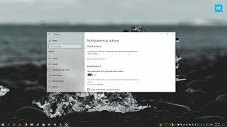 How to keep notifications out of Action Center on Windows 10