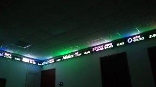 Led Stock and Financial Ticker Tape Bar in North America - Tickerplay