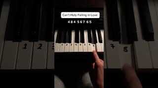 Simple Tutorial  #piano #canthelpfallinginlove #pianolessons #tips #music #pianotutorial