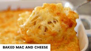 CHEESY BAKED MAC AND CHEESE | Thanksgiving Sides | Macaroni Pie