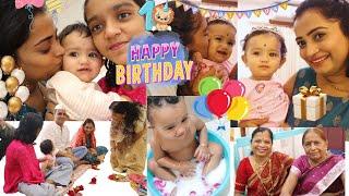 Anisha ke 1st Birthday ki Morning Celebration घर पे सब मेहमान भी आ गये | Indian Mom On Duty Vlog