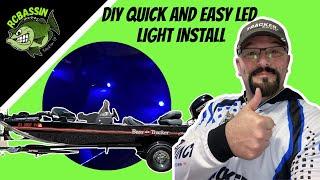 Boat LED Lights on my Tracker Classic XL. Cheap, easy, quick DIY solution.