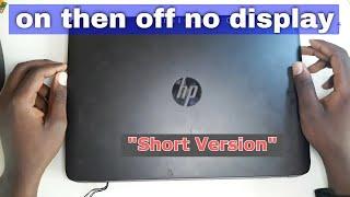 HP EliteBook 840 turns on then off no display. "Chip level motherboard Repair." short version