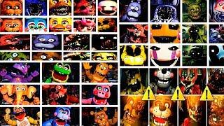 FNAF 1 2 3 4 5 6 7 СКРИМЕРЫ ВСЕХ ФНАФ! (2014-2018) FNAF 1 2 3 4 5 6 7 ALL JUMPSCARES