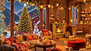 Cozy Christmas Coffee Shop Ambience  Relaxing Christmas Jazz Instrumental Music & Smooth Jazz Music