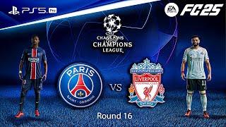 FC 25 - PSG vs. Liverpool | UEFA Champions League Round 16 Full Match | PS5™ Pro [4K60]