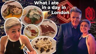 What I eat in a day in LONDON - from afternoon tea to Gordan Ramsay restaurant opening!