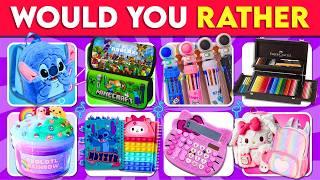 Choose Your School Supplies Challenge! ️ Would You Rather..? Game