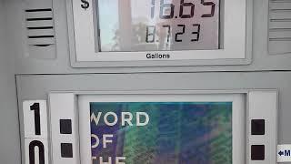 Review Kwik Trip convenience store gas pump on Madison Avenue in Mankato Minnesota on July 16 2020.