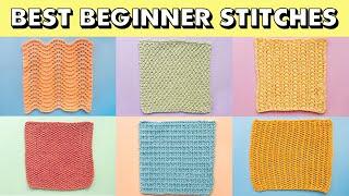 BEST KNIT STITCH PATTERNS for Beginners