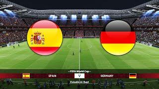 Spain vs Germany - FIFA WORLD CUP 2022 @AL Bayt Stadium | PES 2022 Gameplay