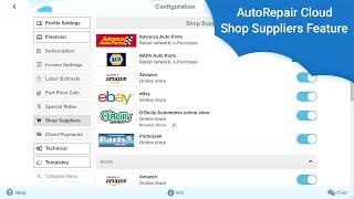 AutoRepair Cloud - Auto Parts Suppliers