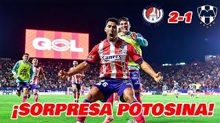 SORPRESA SAN LUIS VENCE A RAYADOS LIGA MX SEMIFINALES IDA APERTURA 2024  EN ZONA FUT