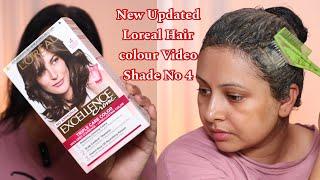 loreal excellence cream no ammonia hair color natural brown on more then 80% white hair | Kaur Tips