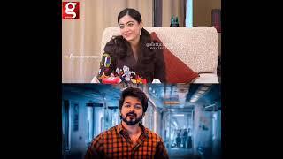 rashmika mandanna cute speech about thalapathy vijay  #storis