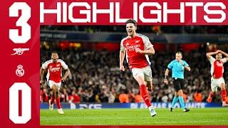 A SPECIAL NIGHT IN N5! | Arsenal vs Real Madrid (3-0) | UCL Highlights | Rice (2) and Merino 