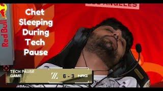 The Longest & Most Entertaining Tech Pause Ever in VCT ┃ NRG Chet Slept During Tech Pause. Ft.Tarik