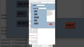 Python project for beginners with gui using Python Tkinter | Python programming #shorts #python