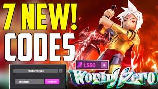 *NEW* ALL WORKING CODES FOR WORLD ZERO IN NOVEMBER 2024! ROBLOX WORLD ZERO CODES