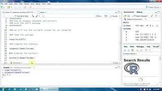 12. Determining the Skewness and Kurtosis in R