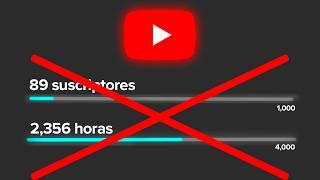 Si No Consigues 1000 Subs y 4000 Horas en 1 Año Te Pasará Esto