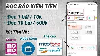Cách kiếm tiền online - kiếm tiền online từ việc đọc báo tải về nhận ngay 500k?