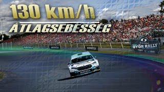 130 -as átlagsebesség I Győr Rally 2024