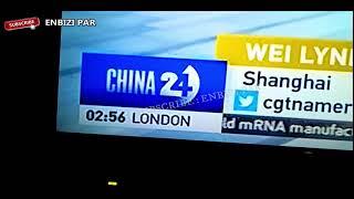 CHINA 24 CGTN MEI 2021  Digital on graphics screen