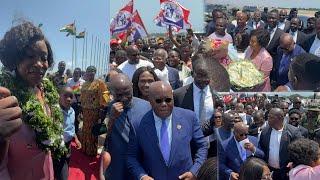 Nana Addo Storms KOTOKA Airport To Welcome New Secretary-General Elect of the Commonwealth To Ghana.