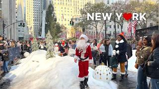 [4K] New York City getting ready for Christmas‍ Rockefeller Center, 5th & 6th Ave | Nov. 2024.