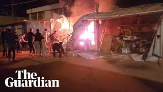 Tent housing journalists hit by Israeli strike in Khan Younis