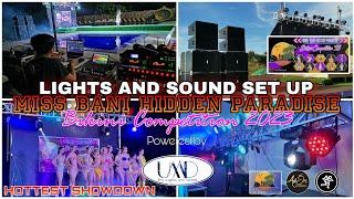 LIGHTS AND SOUND SET UP | MISS HIDDEN PARADISE BIKINI COMPETITION 2023 | HOTTEST SHOWDOWN by UMD PRO