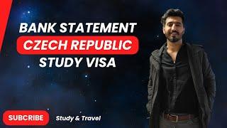 Bank Statement for Czech Republic Study Visa | Study in Czechia