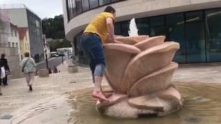 Öffentliche dusche an der Lahn