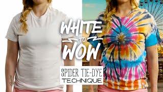 White to Wow: Spider Tie-Dye Technique