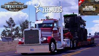 ATS - Zeemods' new CAT 3406B Straight Pipe engine | Rollin 389 | Dalhart to Phillipsburg