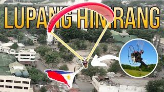 PARAMOTOR PHILIPPINE FLAG Raising // Lupang Hinirang with Lyrics 4K