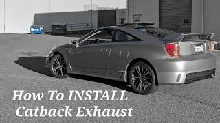 MITCH DORE | How To Install CatBack Exhaust System Celica 00-05