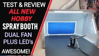 All New Spray Booth Test & Review - Dual Fans Plus LED Lights - Awesome - Plus Room Tour