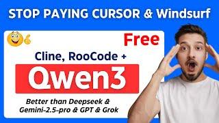 Qwen-3 (235B, 30B, 32B) + Free APIs + Cline & RooCode : This AI Coding Model is Really GOOD!