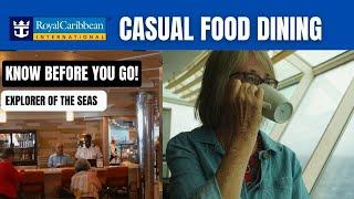 Casual Dining on Explorer of the Seas: Windjammer, Café Promenade & Swirls!