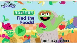 Oscar the grouch find the food  ||  Sesame Street ||Preschool Game || elmo's compilation