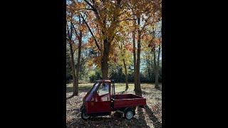 1995 Piaggio Ape 50 Three-Wheel Trike Truck Red 50cc 4 Speed For Sale Aiken, SC Car Cave USA