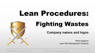 Names and Company's Logos | How to Improve ISO Procedures | Lean ISO Management Systems