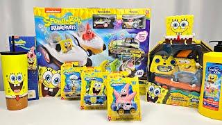 Spongebob Squarepants Toys Collection Opening Review | Spongebob Skateboard Hot Wheels