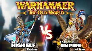 High Elves VS Empire! Narrated Battle Report for Warhammer: The Old World