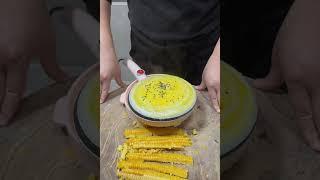 How to cut green cabbage And Garlic Leaves - Vegetable Creative Activity For Make Cake At home #food