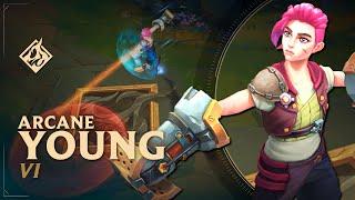 Young Vi  Arcane Edition  RuneForge—LoL Custom Skins