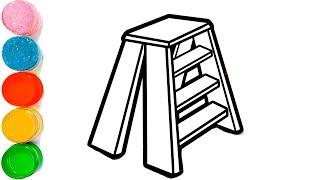 How to Draw Ladder | Ladder Drawing Step by Step