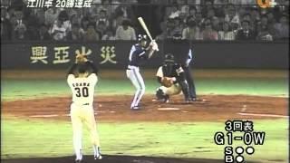 1981.09.09 江川卓 ２０勝達成